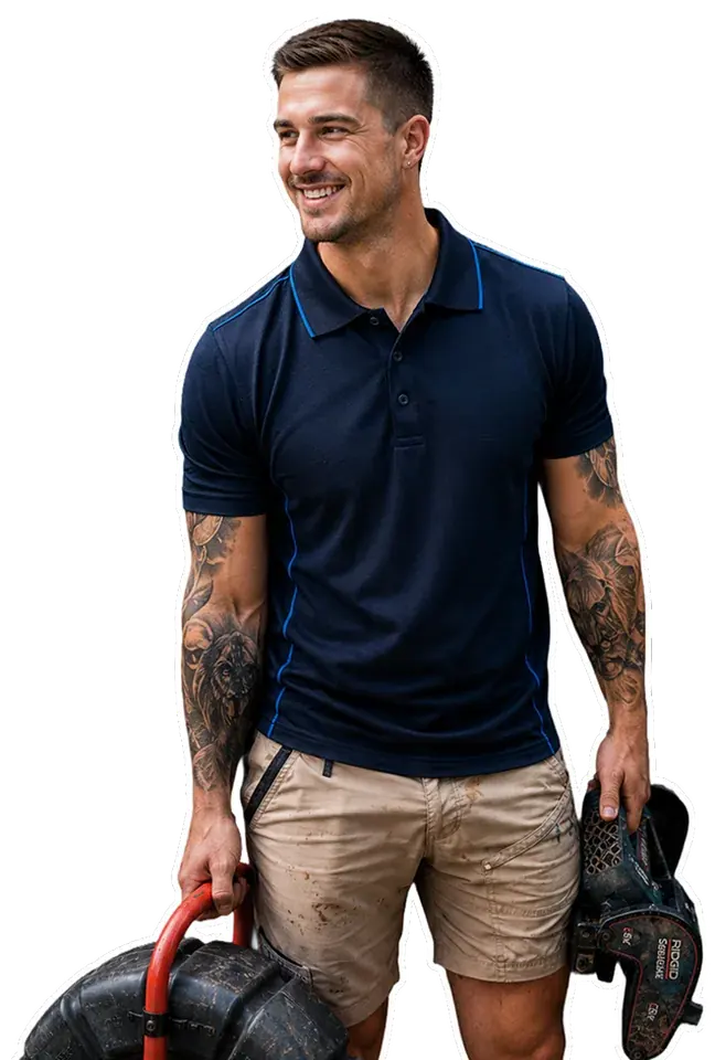 A licensed Burwood plumber with his tools