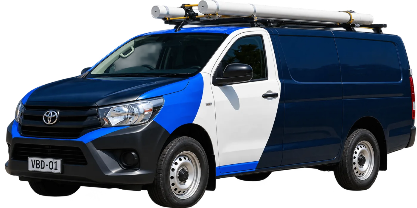 Our van, covering Burwood and the surrounding suburbs