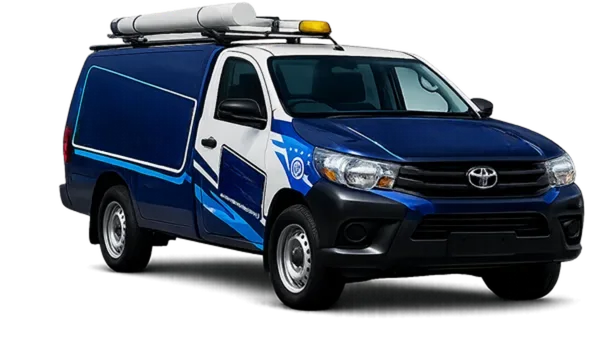 Service van on its way to a Burwood job